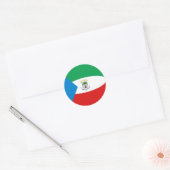 Equatoriaal-Guinea Fisheye Vlag Sticker (Envelop)