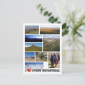 Equatoriaal-Guinea - Ik hou van - Briefkaart (Staand voorkant)