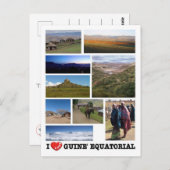 Equatoriaal-Guinea - Ik hou van - Briefkaart (Voorkant / Achterkant)