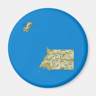 Equatoriaal-Guinea Kaart Magnet