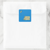 Equatoriaal-Guinea kaart sticker (Tas)
