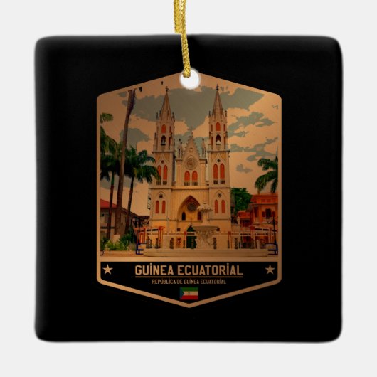 Equatoriaal-Guinea Keramisch Ornament (Voorkant)