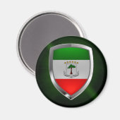 Equatoriaal-Guinea Mettalic Emblem Magneet (Voorkant / Achterkant)