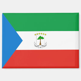 Equatoriaal-Guinea Nationale Vlag Rechthoek magnee Magneet