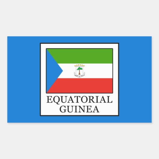Equatoriaal-Guinea Rechthoekige Sticker (Voorkant)