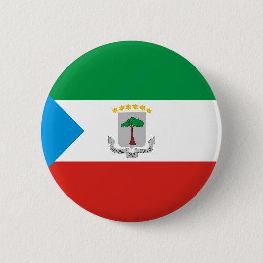 Equatoriaal-Guinea Ronde Button 5,7 Cm (Voorkant)
