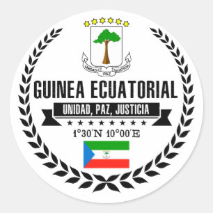 Equatoriaal-Guinea Ronde Sticker