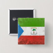 Equatoriaal-Guinea Vierkante Button 5,1 Cm (Voorkant /achterkant)