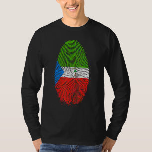 Equatoriaal-Guinea Vingerprint Equatoriaal-Guin T-shirt