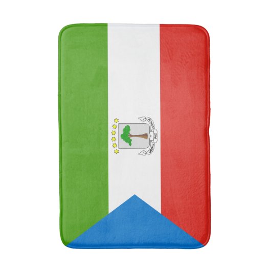 Equatoriaal-Guinea Vlag Badmat (Voorkant Verticaal)