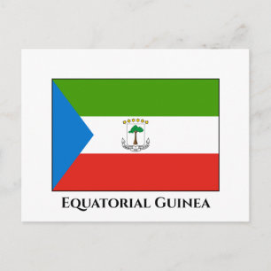 Equatoriaal-Guinea Vlag Briefkaart