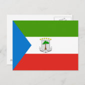 Equatoriaal-Guinea Vlag Briefkaart (Voorkant / Achterkant)