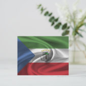 Equatoriaal-Guinea Vlag Briefkaart (Staand voorkant)