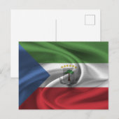 Equatoriaal-Guinea Vlag Briefkaart (Voorkant / Achterkant)