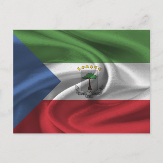 Equatoriaal-Guinea Vlag Briefkaart (Voorkant)