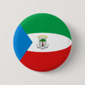 Equatoriaal-Guinea Vlag Button (Voorkant)