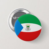 Equatoriaal-Guinea Vlag Button (Voorkant /achterkant)