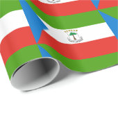 Equatoriaal-Guinea Vlag Cadeaupapier (Rol Hoek)