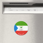 Equatoriaal-Guinea Vlag charmerend patriottisch Magneet (Insitu (Vaatwasser))