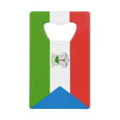 Equatoriaal-Guinea Vlag Creditkaart Flessenopener (Voorkant)