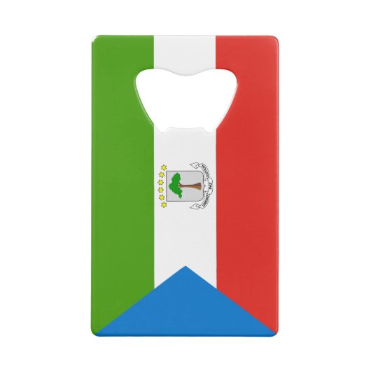 Equatoriaal-Guinea Vlag Creditkaart Flessenopener (Achterkant)