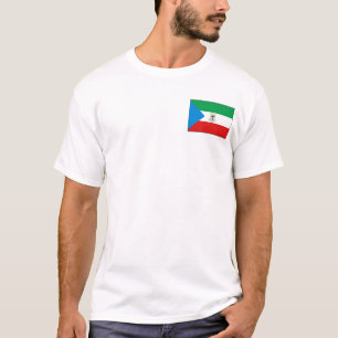 Equatoriaal-Guinea vlag en kaart T-Shirt