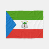 Equatoriaal-Guinea Vlag Fleece Deken (Voorkant (Horizontaal))