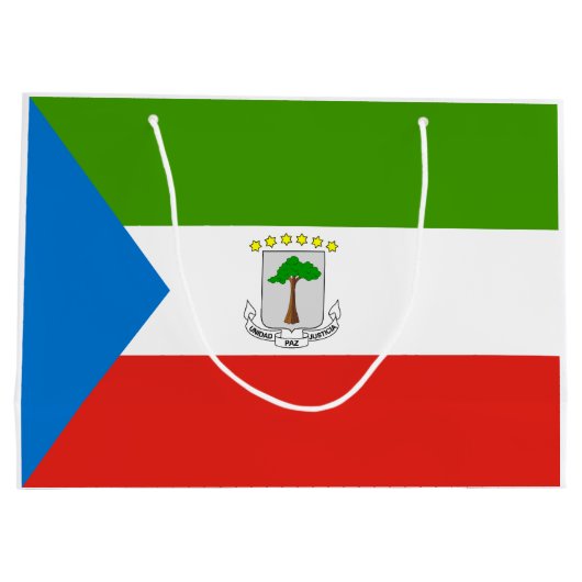 Equatoriaal-Guinea Vlag Groot Cadeauzakje (Achterkant)