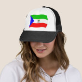 Equatoriaal-Guinea Vlag Hoed Trucker Pet (In situ)