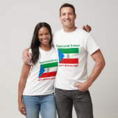 Equatoriaal-Guinea vlag + kaart + T-shirt (Unisex)