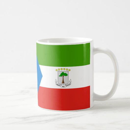 Equatoriaal-Guinea Vlag Keramische Mok (Rechts)