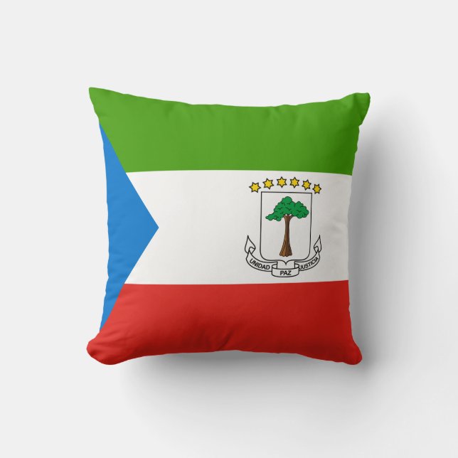 Equatoriaal-Guinea Vlag Kussen (Voorkant)
