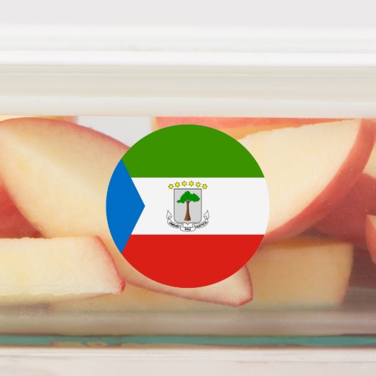 Equatoriaal-Guinea Vlag Labels (Aangebracht)