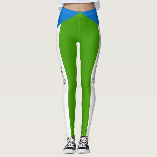 Equatoriaal-Guinea Vlag Leggings (Voorkant)