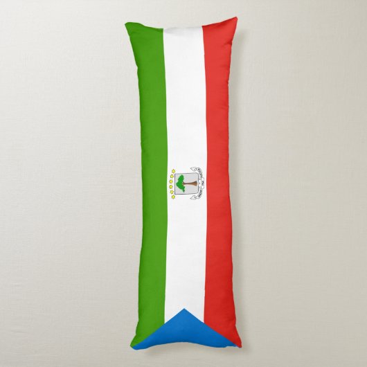 Equatoriaal-Guinea Vlag Lichaamskussen (Achterkant (Verticaal))