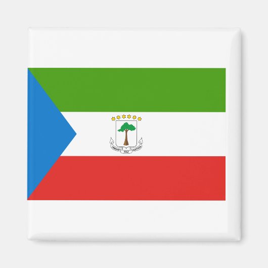 Equatoriaal-Guinea Vlag Magneet (Voorkant)