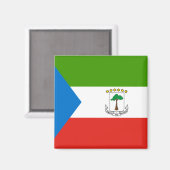 Equatoriaal-Guinea Vlag Magneet (Voorkant / Achterkant)
