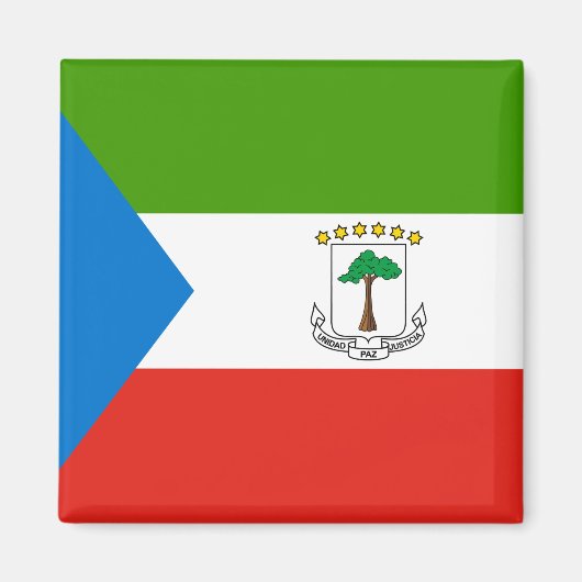 Equatoriaal-Guinea Vlag Magneet (Voorkant)
