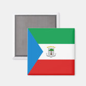 Equatoriaal-Guinea Vlag Magnet (Voorkant / Achterkant)