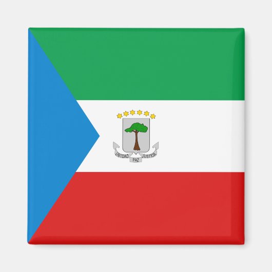 Equatoriaal-Guinea Vlag Magnet (Voorkant)