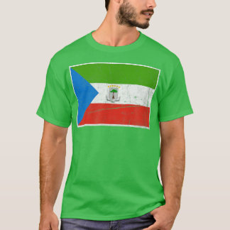 Equatoriaal-Guinea vlag met  Equatoguinean T-shirt