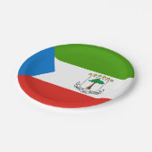 Equatoriaal-Guinea Vlag Papieren Bordje (Gekanteld)