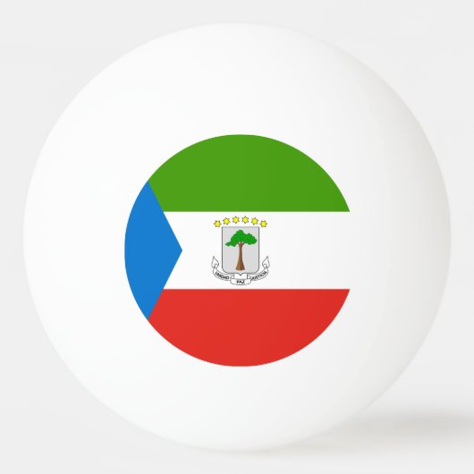 Equatoriaal-Guinea Vlag Pingpongbal (Achterkant)
