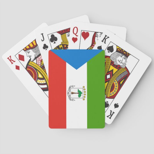 Equatoriaal-Guinea Vlag Pokerkaarten (Achterkant)