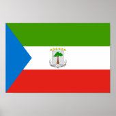 Equatoriaal-Guinea Vlag Poster (Voorkant)