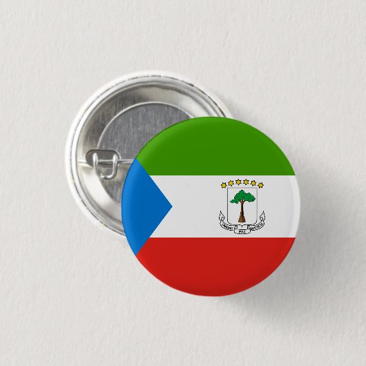 Equatoriaal-Guinea Vlag Ronde Button 3,2 Cm (Voorkant /achterkant)