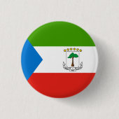 Equatoriaal-Guinea Vlag Ronde Button 3,2 Cm (Voorkant)