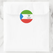 Equatoriaal-Guinea Vlag Ronde Sticker (Tas)