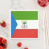 Equatoriaal-Guinea Vlag Servet (Insitu)