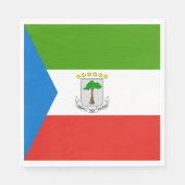 Equatoriaal-Guinea Vlag Servet (Voorkant)